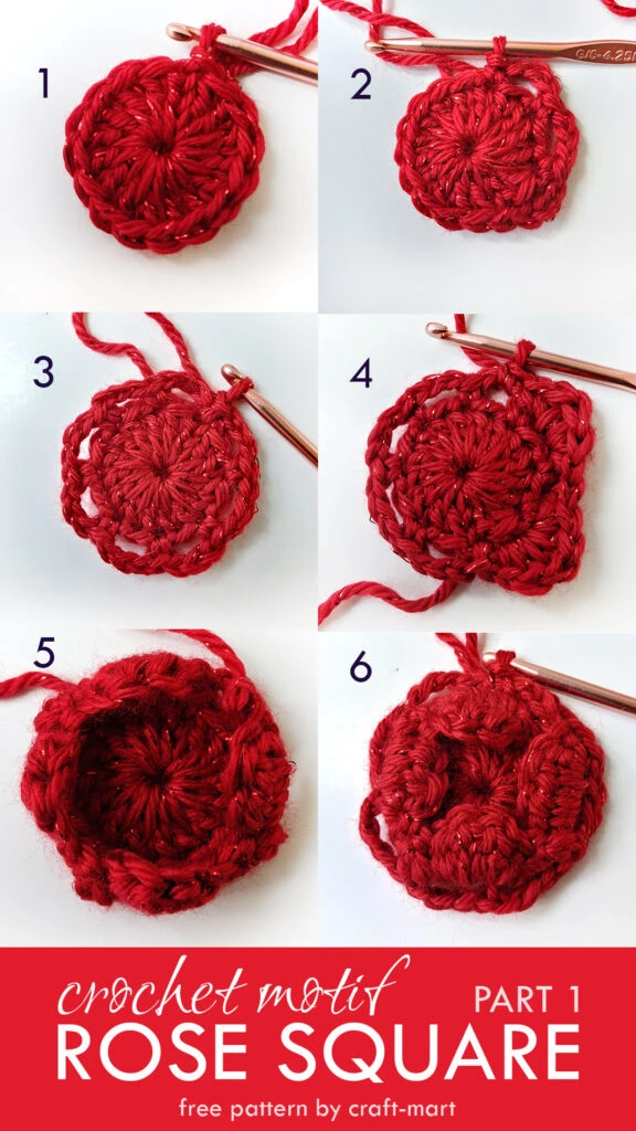 rose granny square tutorial (part 1)