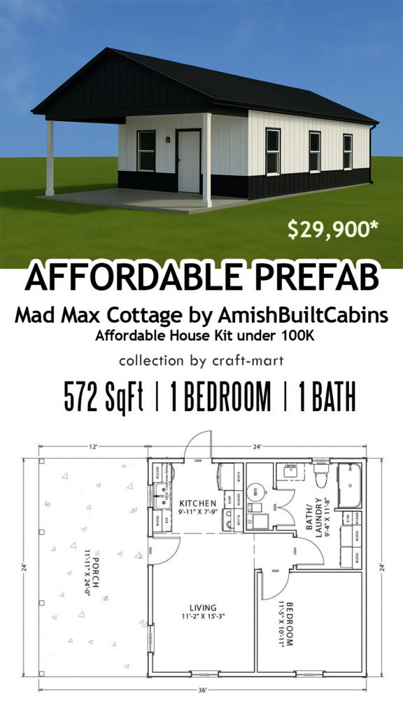 Affordable 1-Bedroom Prefab Home