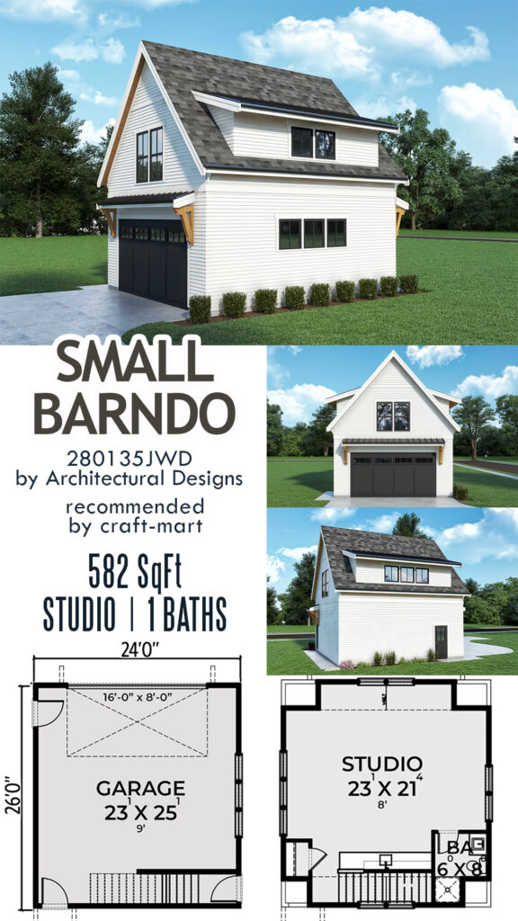 Small Barndo with Studio over Garage
