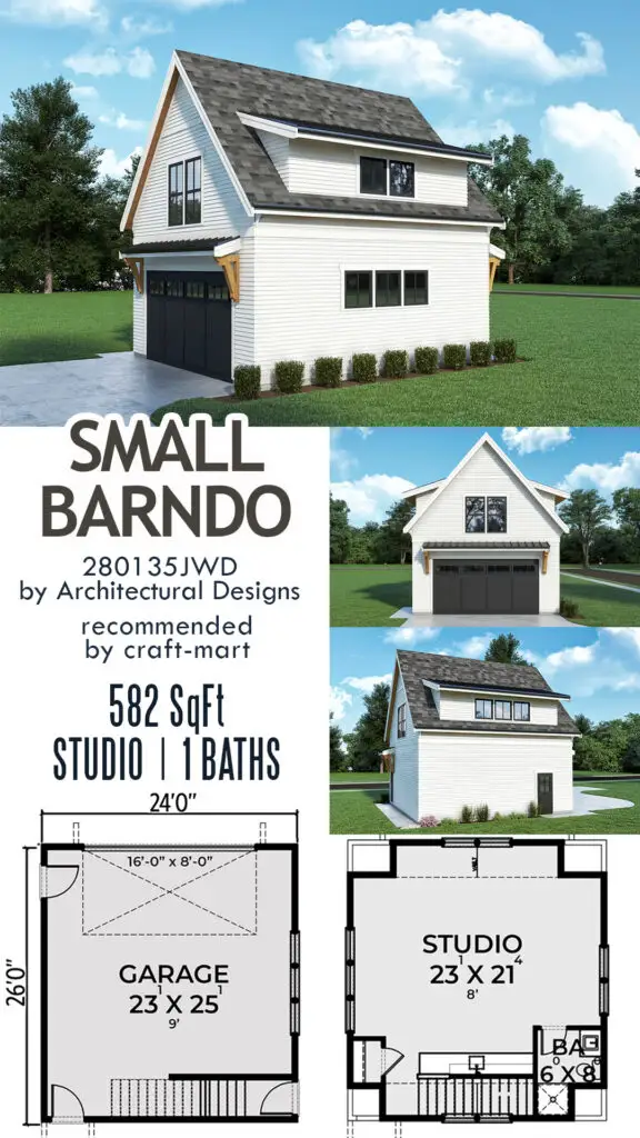 Small Barndo with Studio over Garage