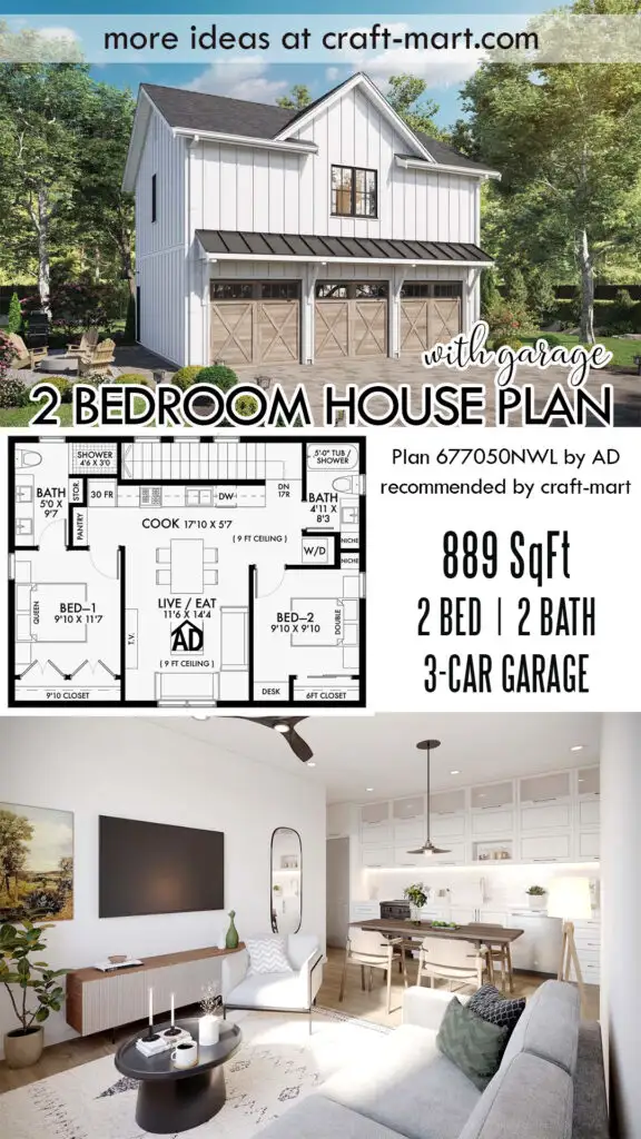 2-Bedroom Apartment over Garage