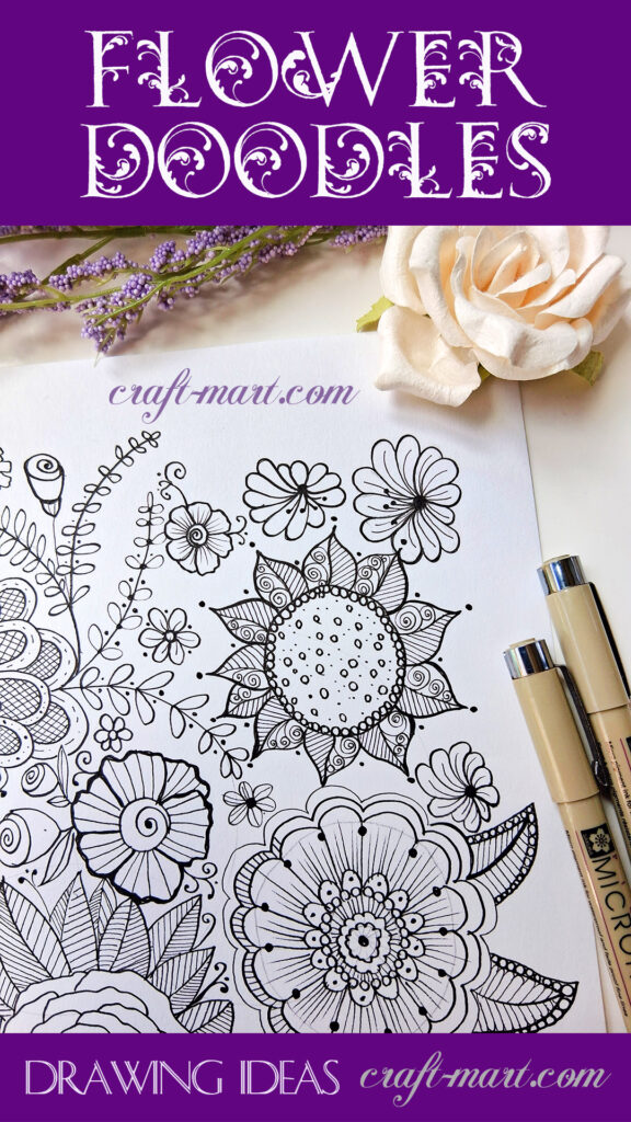 cute sunflower doodle