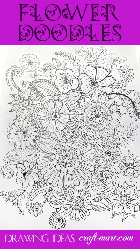 easy flower doodles to draw
