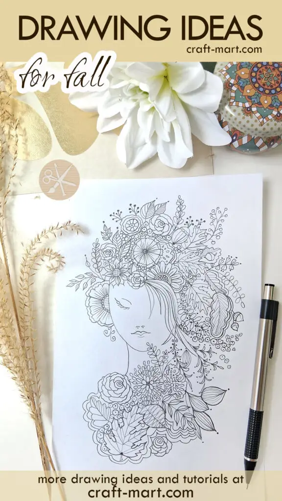 Fall Aesthetic: Girl with Fall Leaves