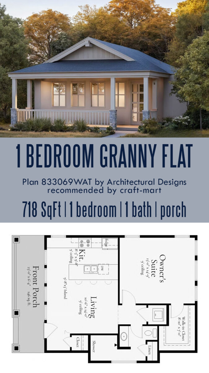 1Bedroom Granny Flat Plans 14+ Practical Solutions CraftMart — free download