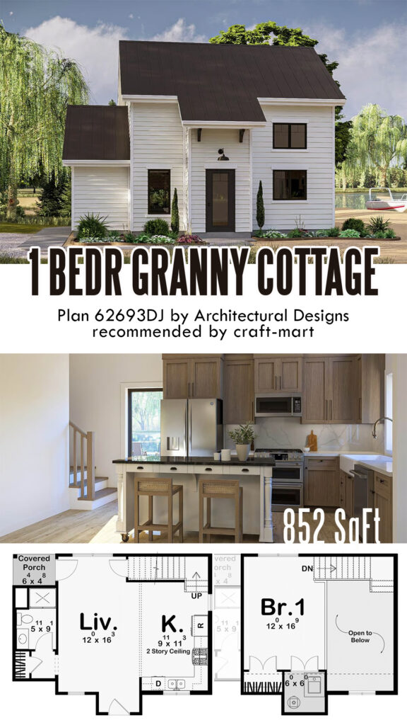 1 Bedroom Granny Cottage Plan