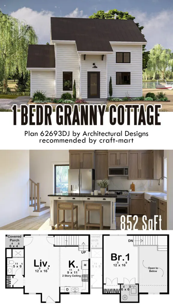 1 Bedroom Granny Cottage Plan