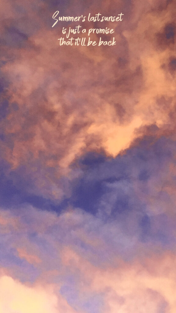 end-of-summer sunset