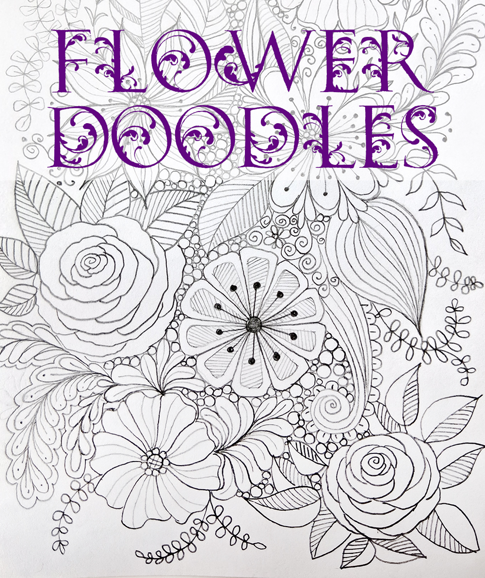 100+ flower doodles to draw