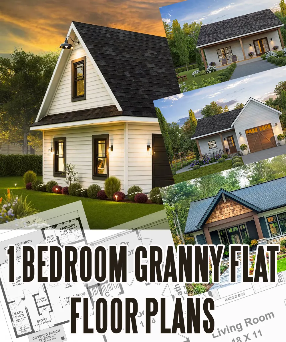 1 bedroom granny flat plans