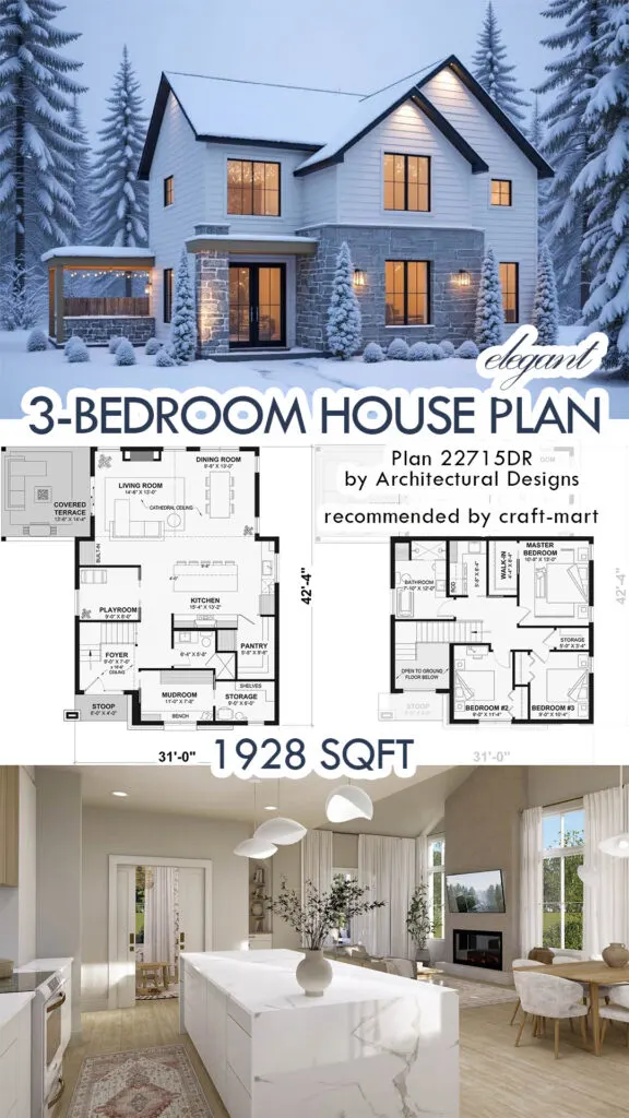 contemporary 3-bedroom home