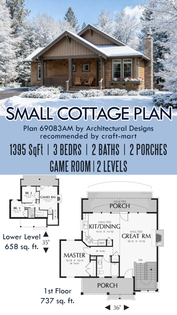 17 Small 3-Bedroom House Plans - Craft-Mart