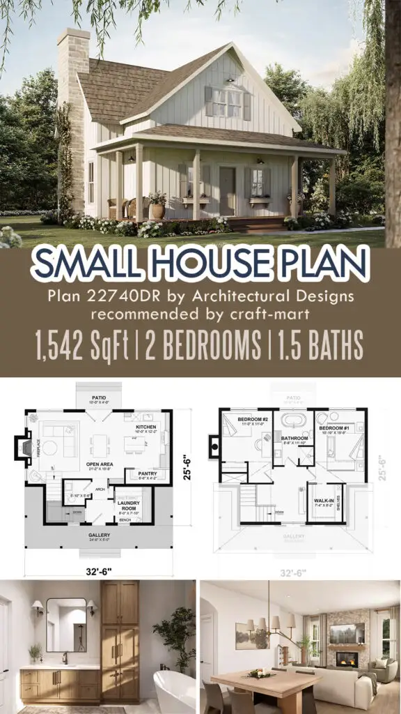 Small House Plan with Porch