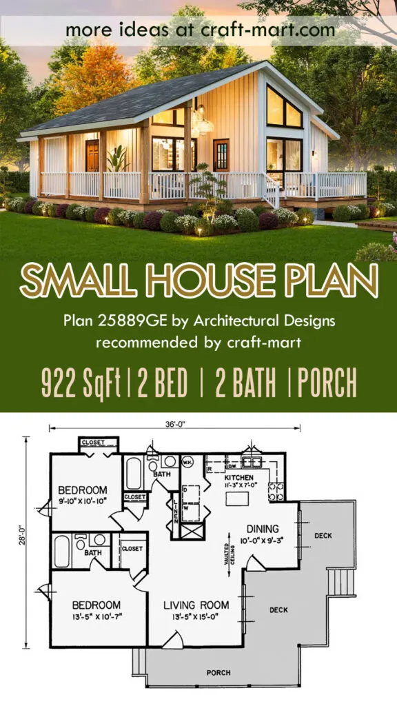 Small House Plan with Wraparound Porch