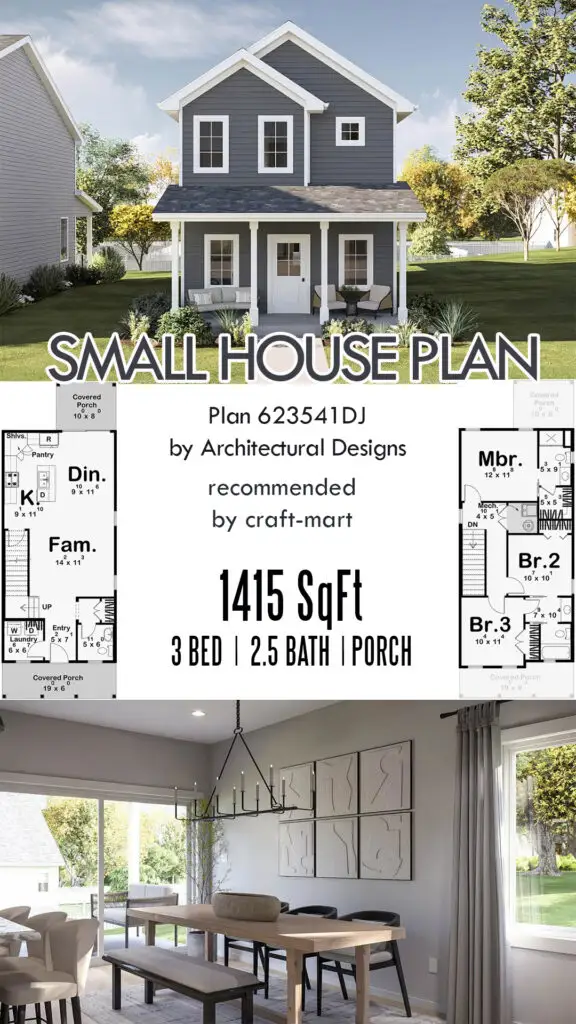 small house plan for a narrow lot