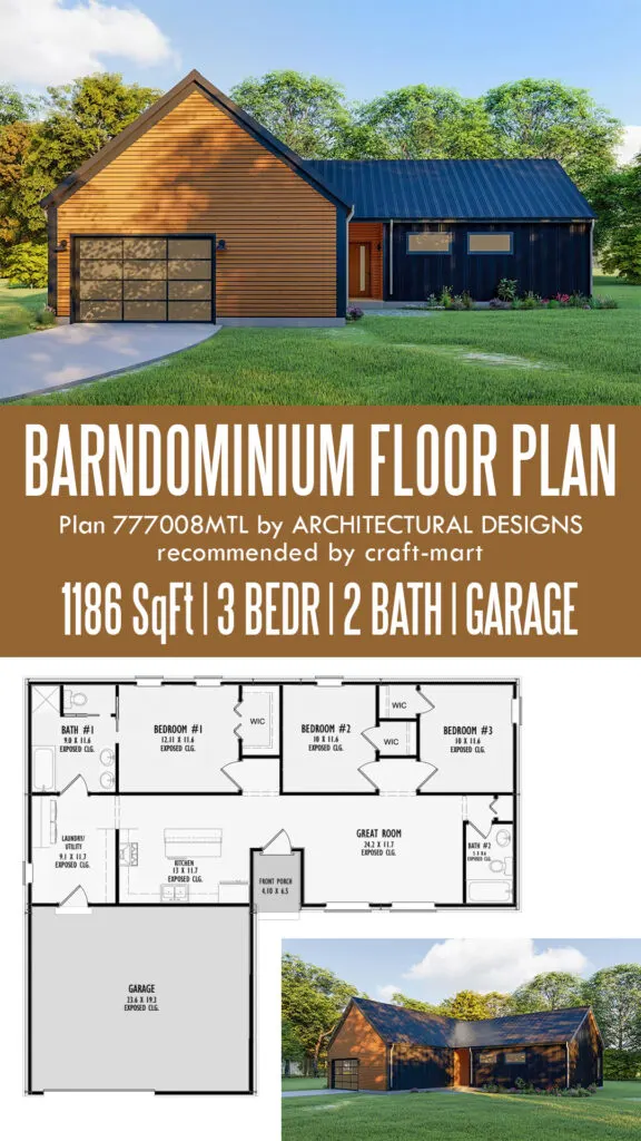 3-bedroom barndominium on budget