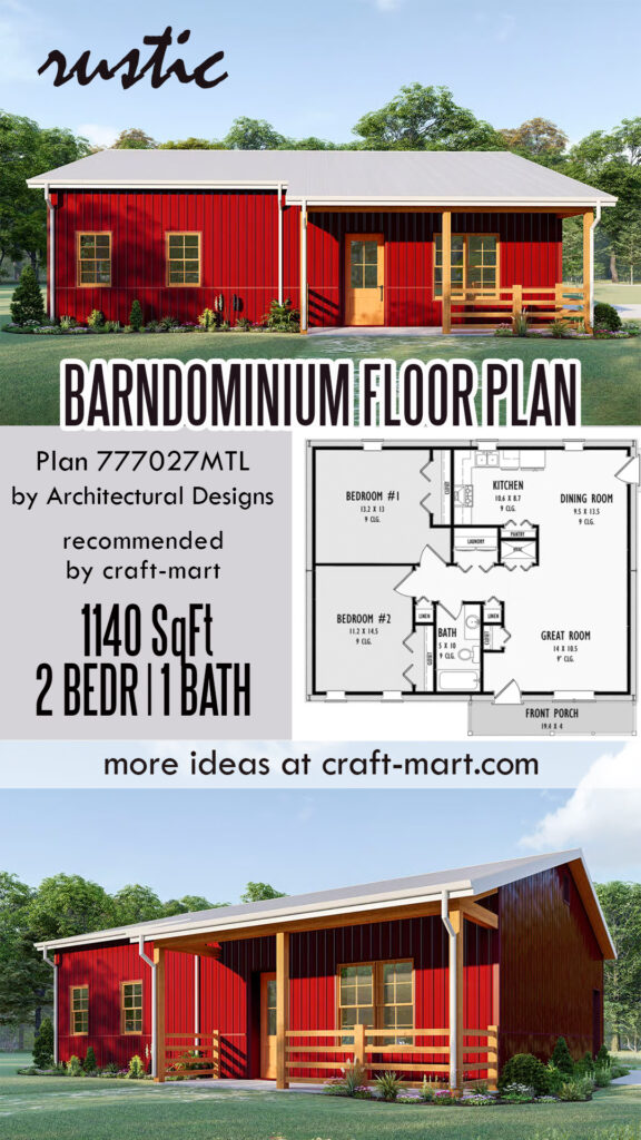 2-Bedroom Rustic Barndominium
