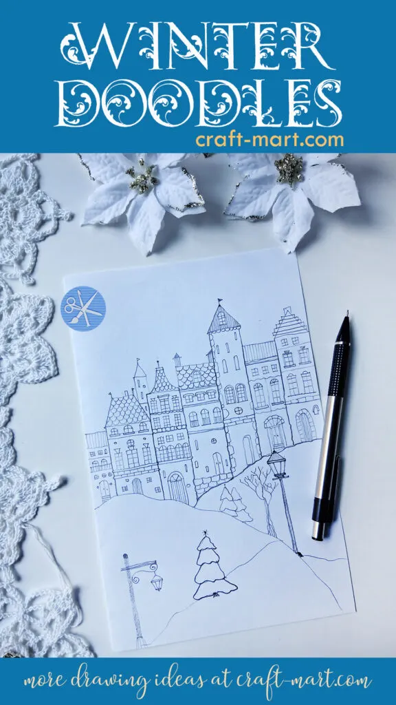 drawing idea: a cozy winter scene