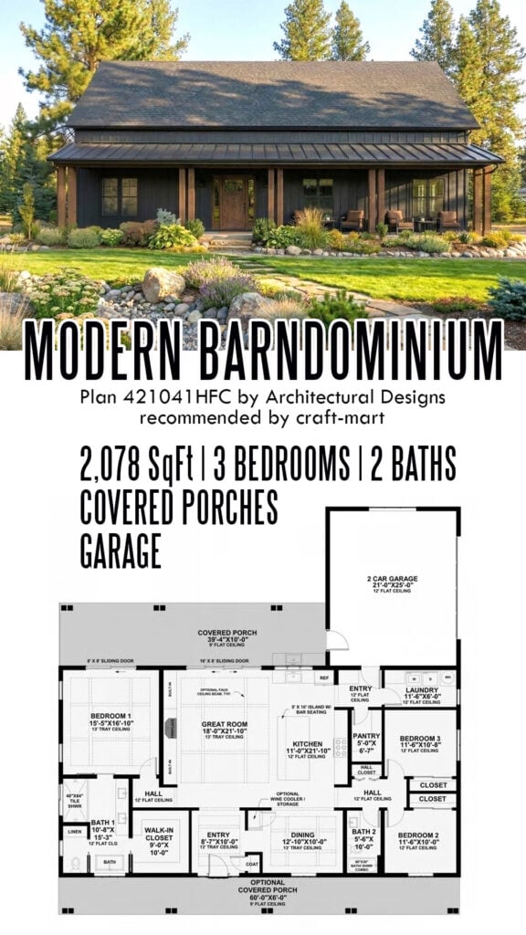 Modern Barndominium (2,078 Sq Ft)