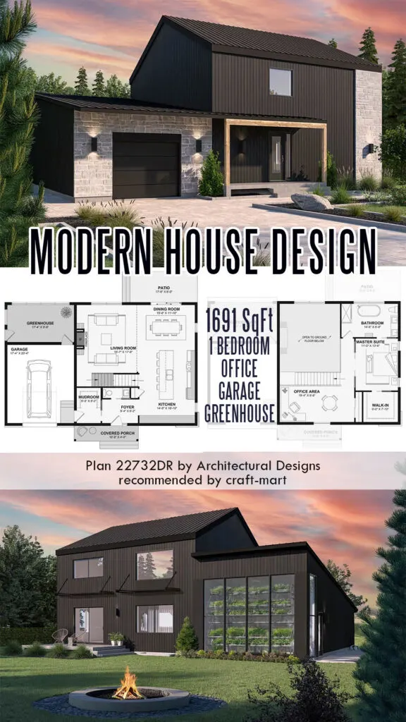 Modern Home with Greenhouse