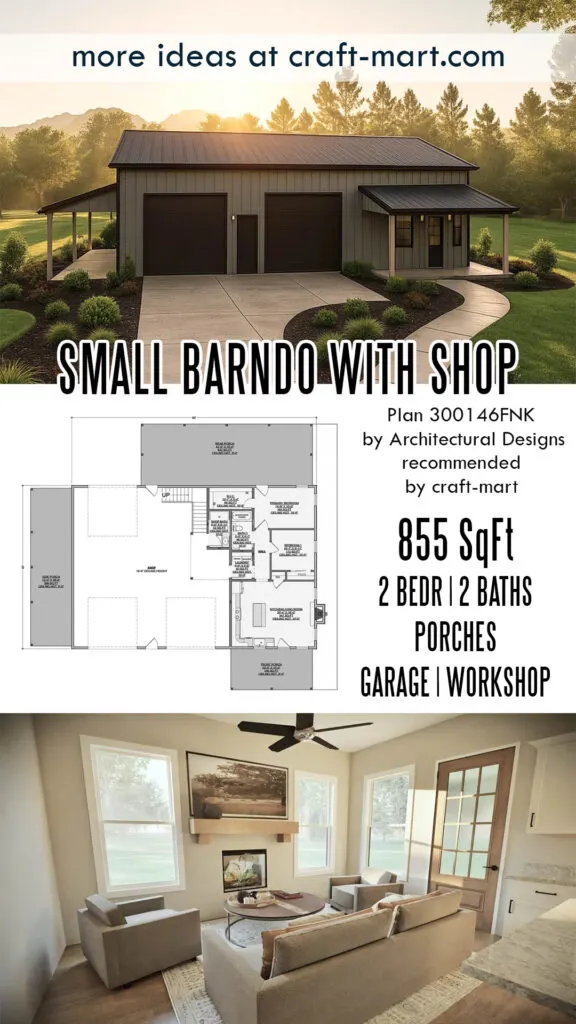 small barndo with workshop