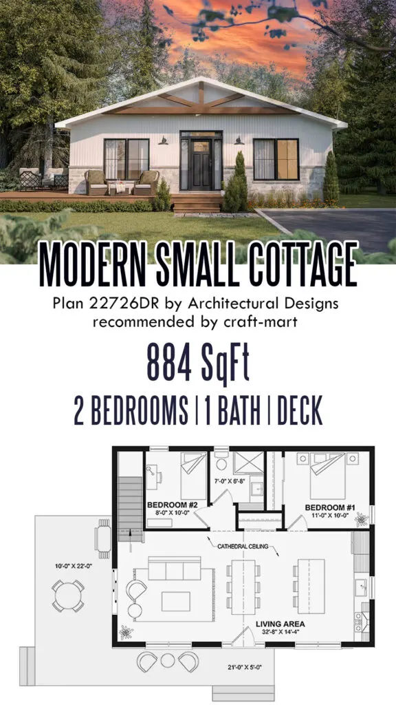 a small modern cottage