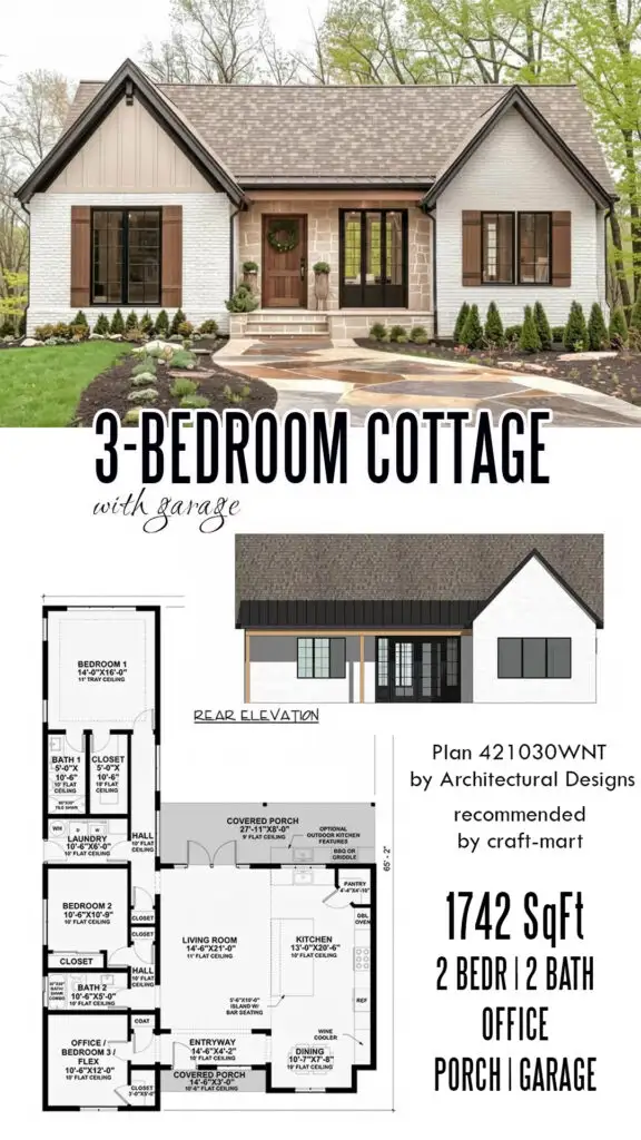 3-bedroom cottage