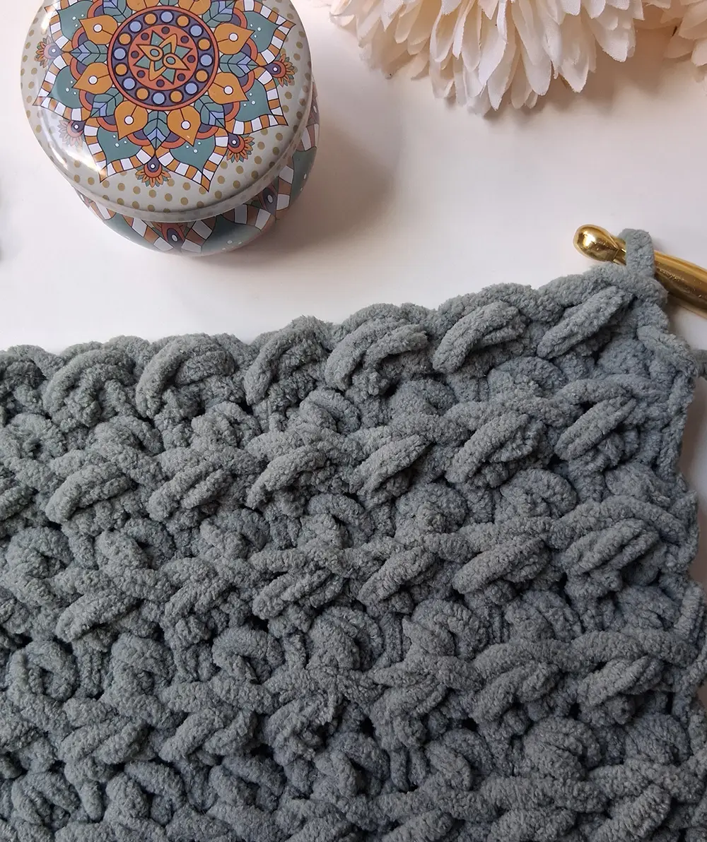 hygge chunky crochet blanket