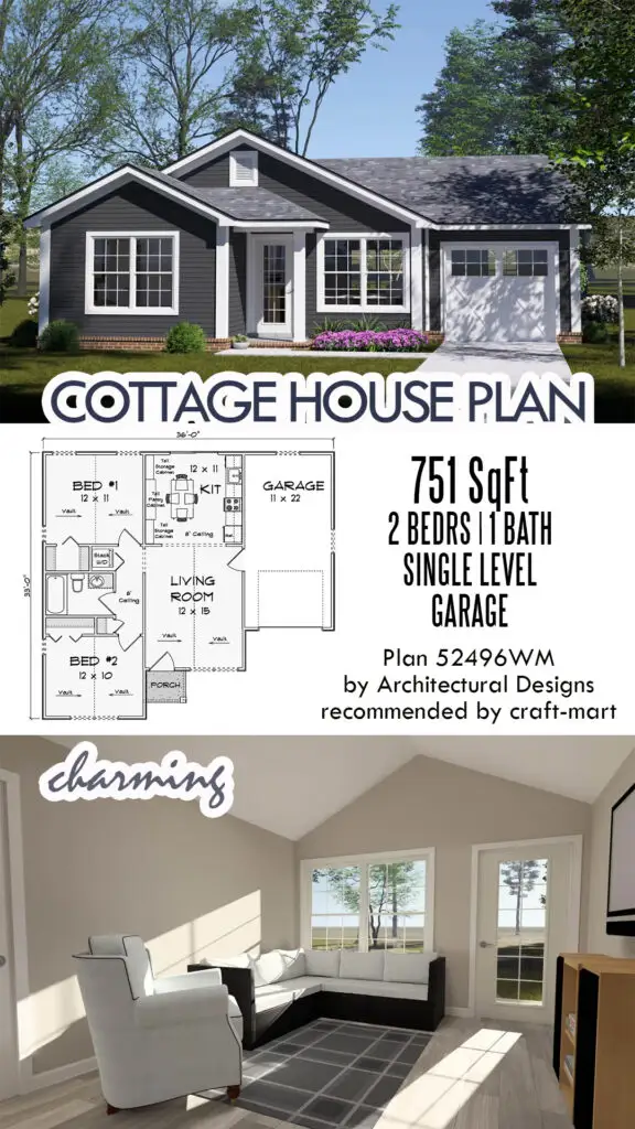 2-Bedroom Cottage with Garage