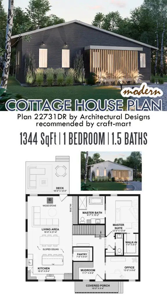 Modern Cottage Home with Office