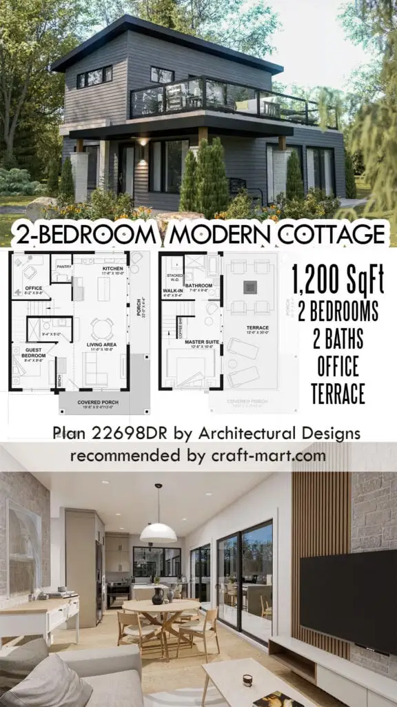 Modern 2-Bedroom Getaway Cottage
