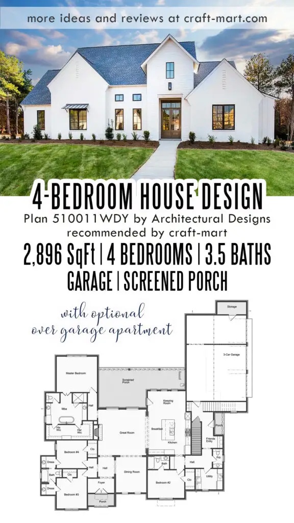 Modern 4-Bedroom Dream Farmhouse