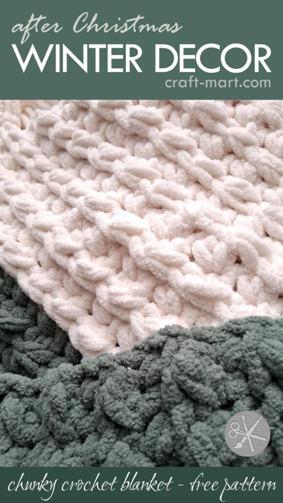 Chunky Crochet Blanket as a Cozy Winter Accessory