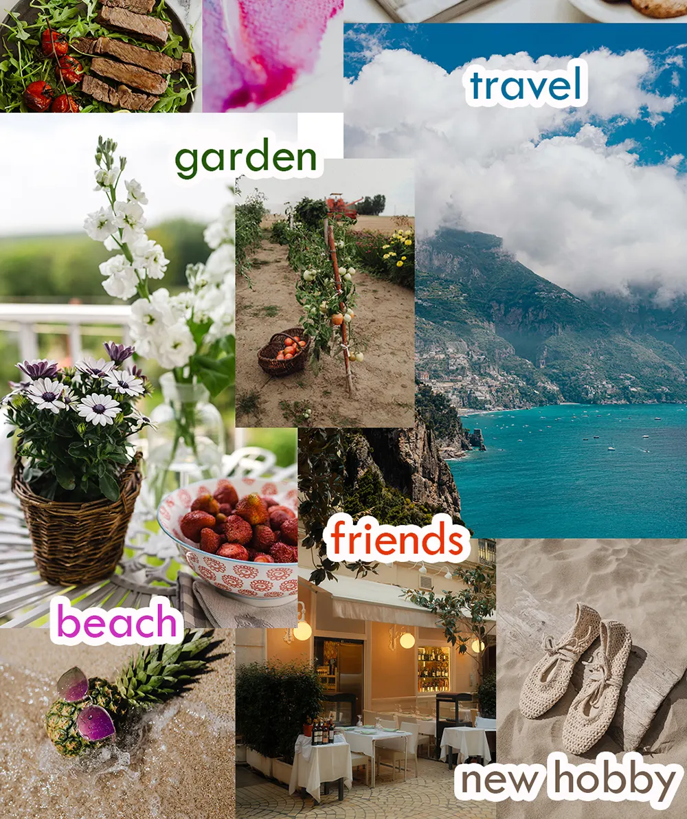 Vision Board Ideas, Pics, Prompts, & Templates