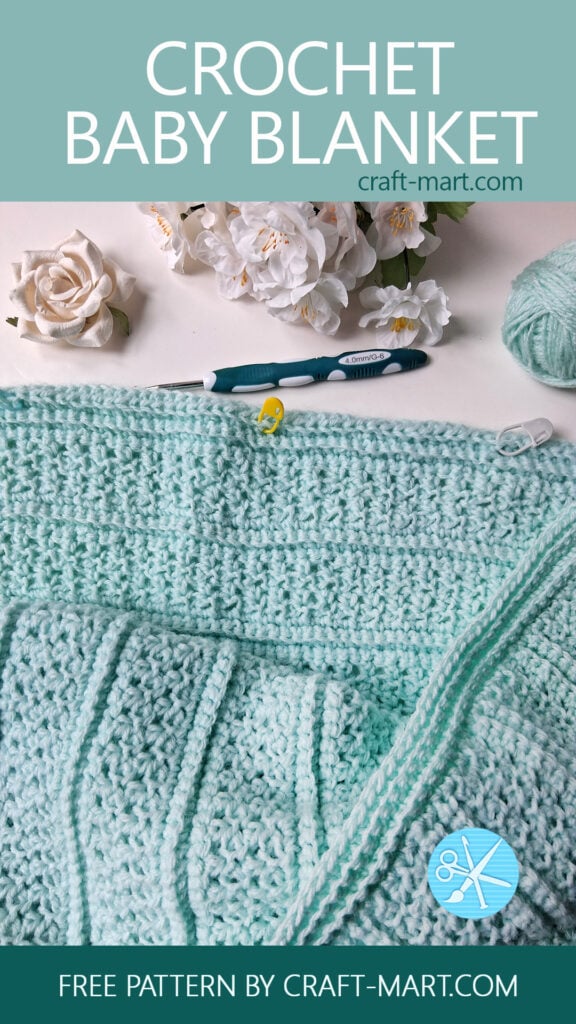 Knitted baby blanket