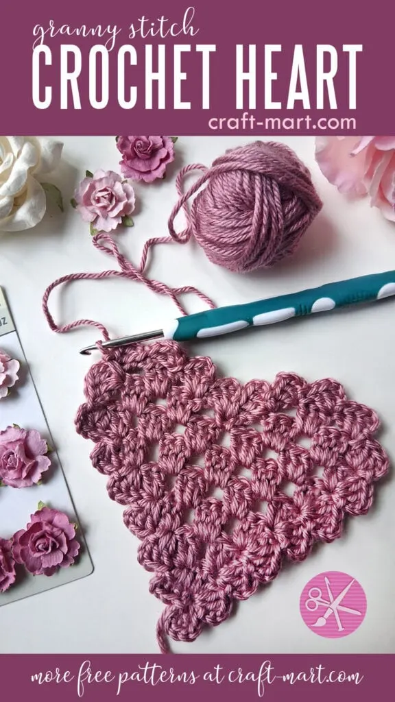 Granny Stitch Crochet Heart