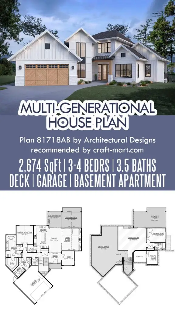 New American Farmhouse with Walkout Basement