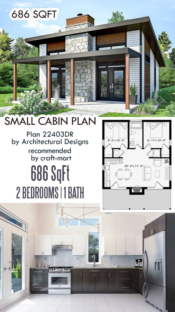 2-Bedroom Contemporary Vacation Retreat