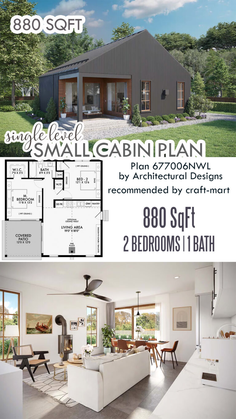 Small Cabin: 16 Plans & Interior Design Ideas - Craft-Mart
