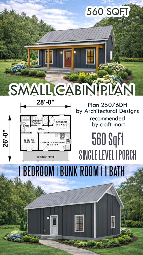 Cozy Small Cabin (560 SqFt)