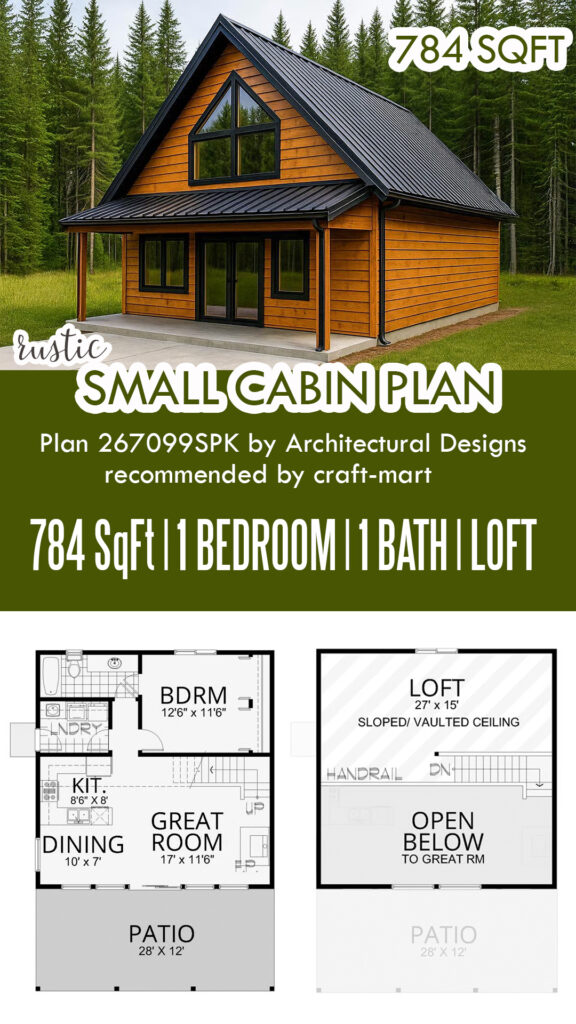 Small Rustic Cabin with Loft