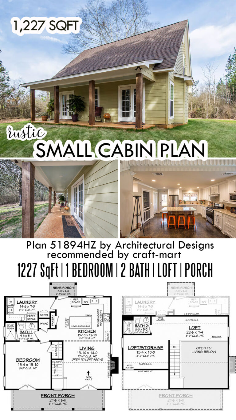 Small Cabin: 16 Plans & Interior Design Ideas - Craft-Mart