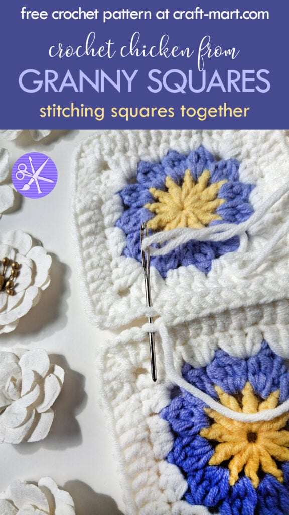Assembling Crochet Chicken: Stitching Together