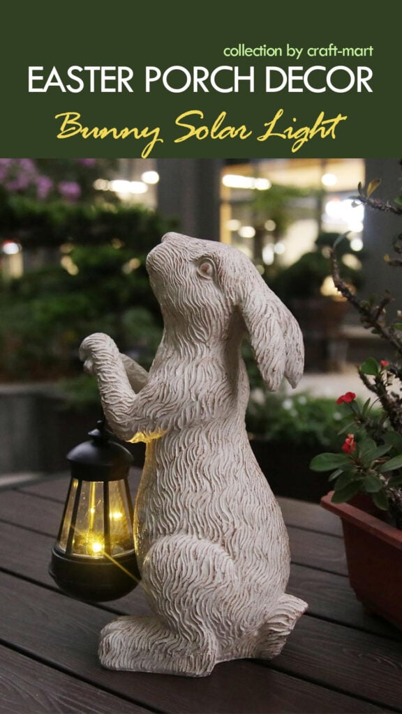 Adorable Garden Bunny Solar Lantern