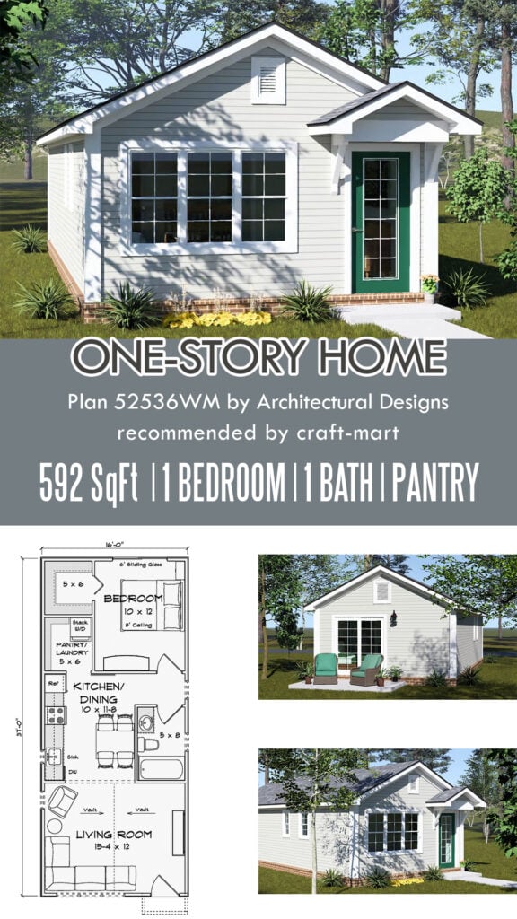 Compact Single-Story House (592 sqft)