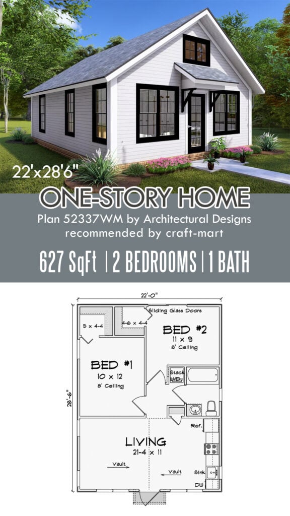 2-Bedroom Single-Level ADU (628 sqft)