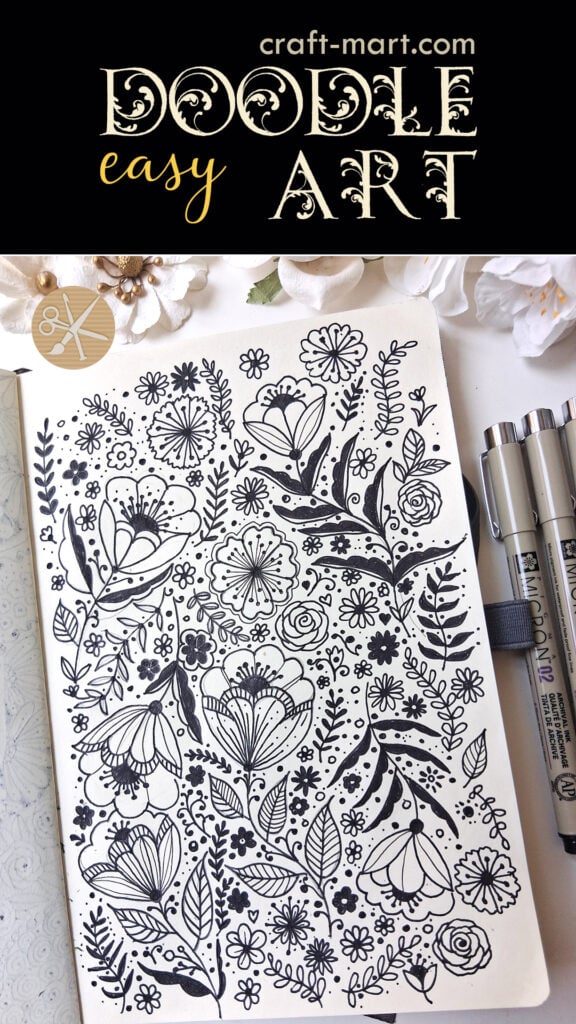 Easy Spring Flower Doodle Art