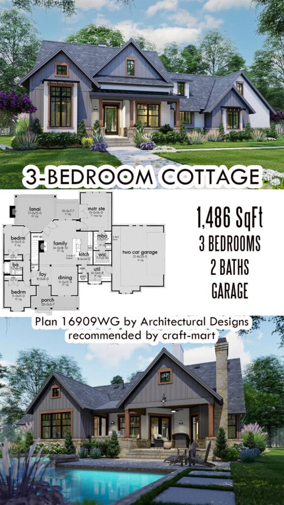 Cozy 3-Bedroom Cottage (1,486 sqft)
