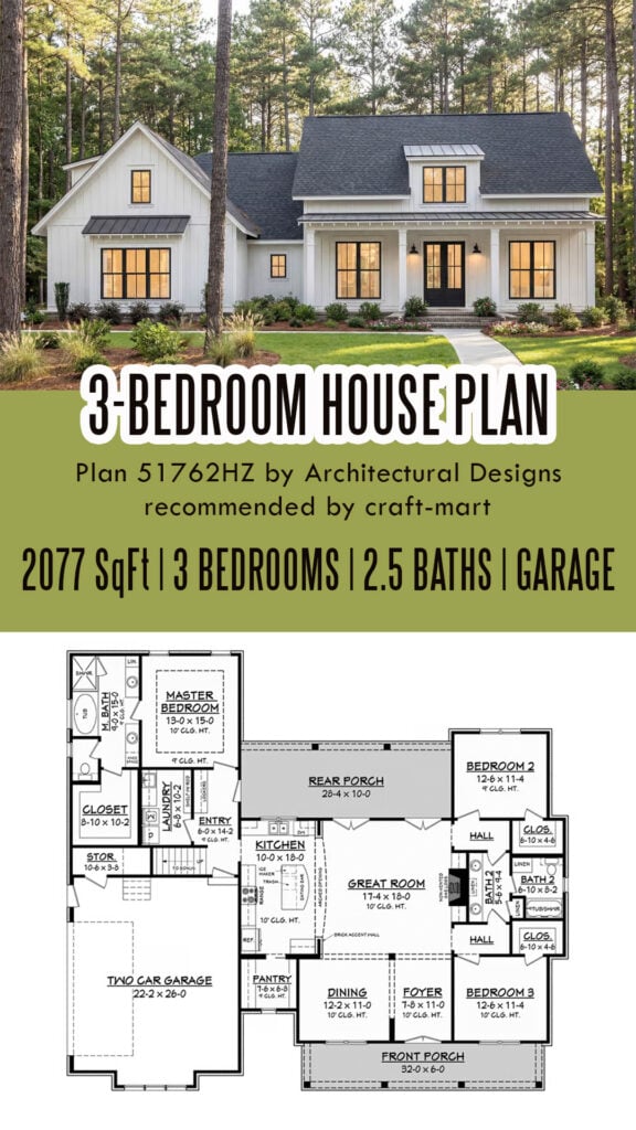 3-Bedroom Farmhouse with Bonus Room