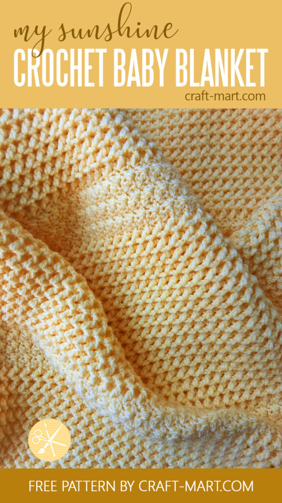 Solid Color Crochet Baby Blanket